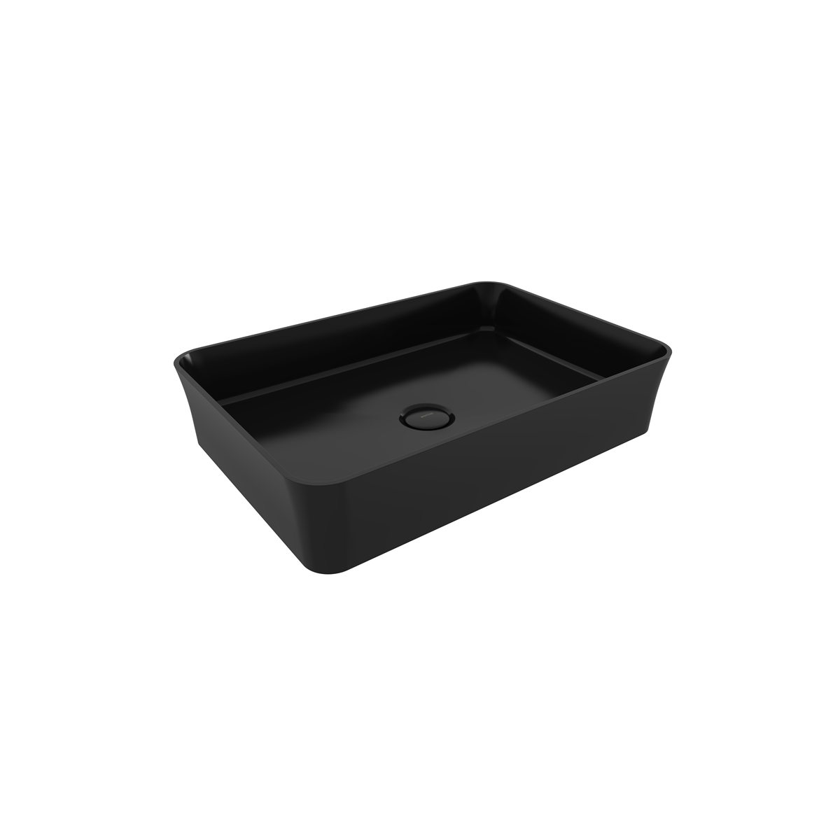 1476-005-0125 Bocchi Slim Line Dikdörtgen Lavabo 55x38 cm Parlak Siyah