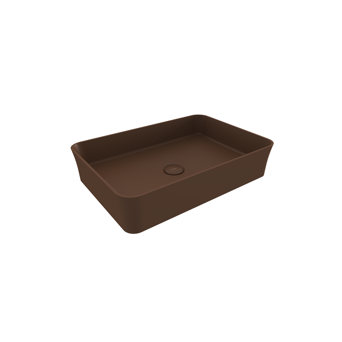 1476-025-0125 Bocchi Slim Line Dikdörtgen Lavabo 55x38 cm Mat Kahve