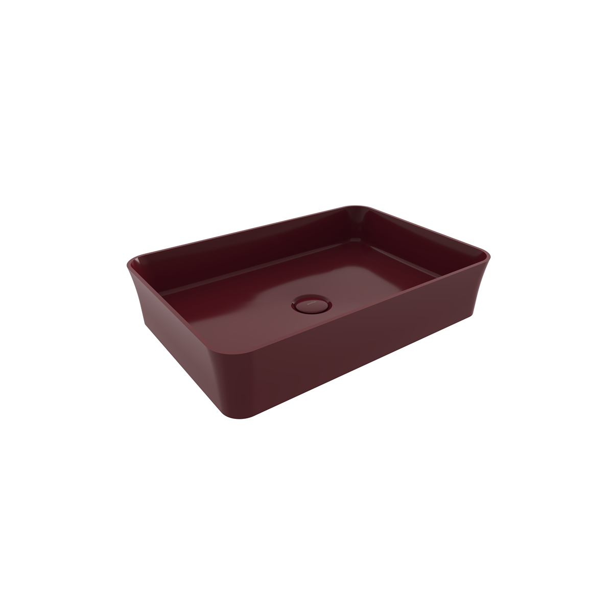 1476-072-0125 Bocchi Slim Line Dikdörtgen Lavabo 55x38 cm P.Burgonya Bordosu