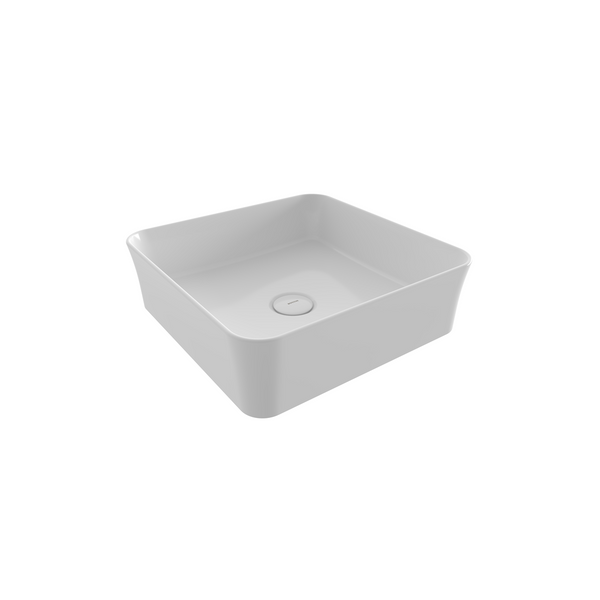 1477-001-0125 Bocchi Slim Line Kare Lavabo 38x38 cm Parlak Beyaz