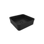 1477-004-0125 Bocchi Slim Line Kare Lavabo 38x38 cm Mat Siyah