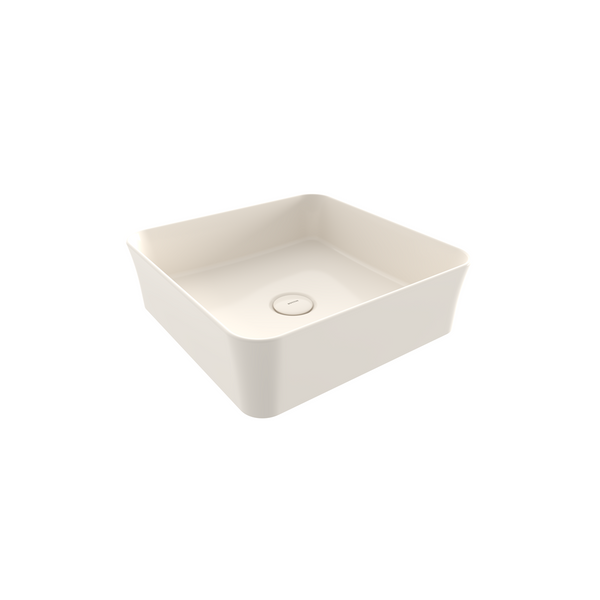 1477-014-0125 Bocchi Slim Line Kare Lavabo 38x38 cm Parlak Bisküvi