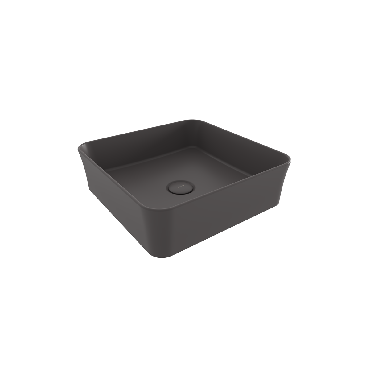 1477-020-0125 Bocchi Slim Line Kare Lavabo 38x38 cm Mat Antrasit