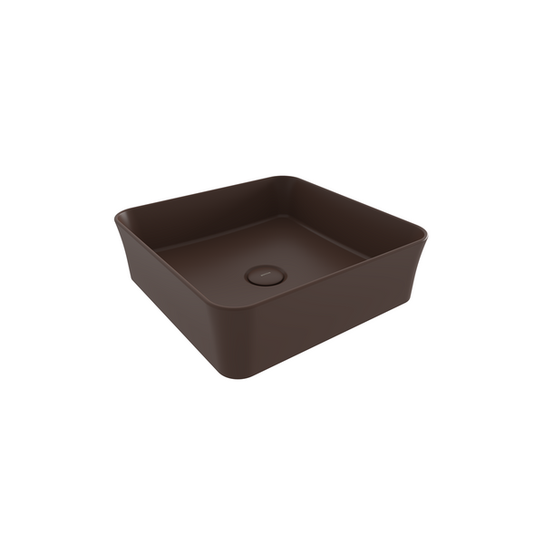 1477-025-0125 Bocchi Slim Line Kare Lavabo 38x38 cm Mat Kahve