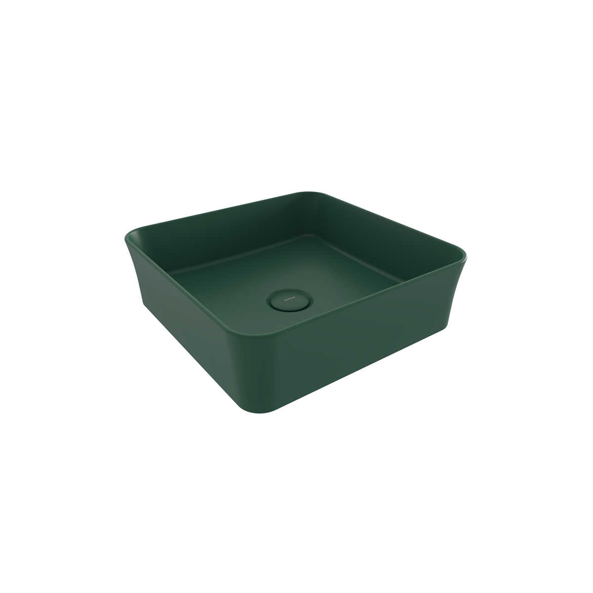 1477-027-0125 Bocchi Slim Line Kare Lavabo 38x38 cm Mat Yeşil