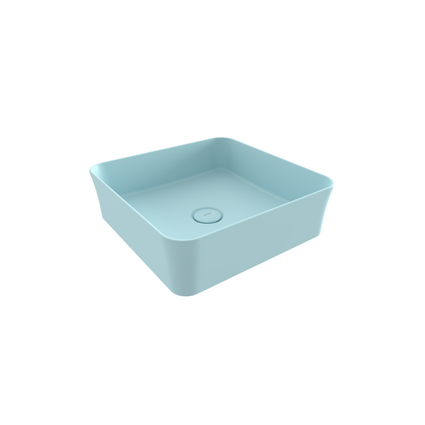 1477-029-0125 Bocchi Slim Line Kare Lavabo 38x38 cm Mat Buz Mavisi