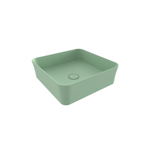 1477-033-0125 Bocchi Slim Line Kare Lavabo 38x38 cm Mat Mint Yeşil