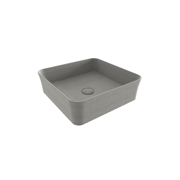 1477-069-0125 Bocchi Slim Line Kare Lavabo 38x38 cm Mat Beton