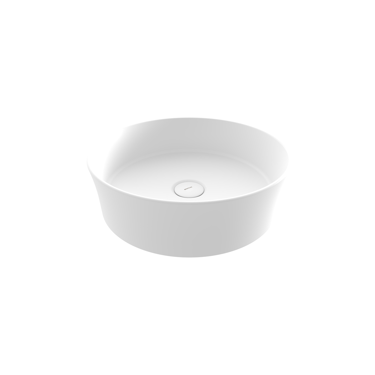1478-002-0125 Bocchi Slim Line Yuvarlak lavabo 38 cm Mat Beyaz