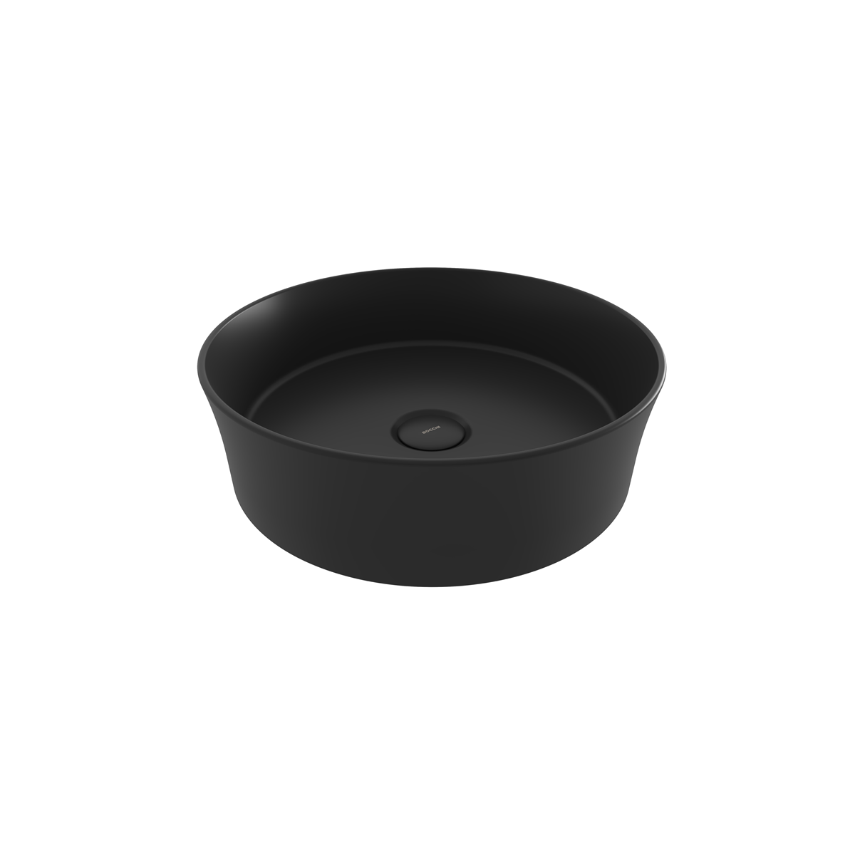 1478-004-0125 Bocchi Slim Line Yuvarlak lavabo 38 cm Mat Siyah