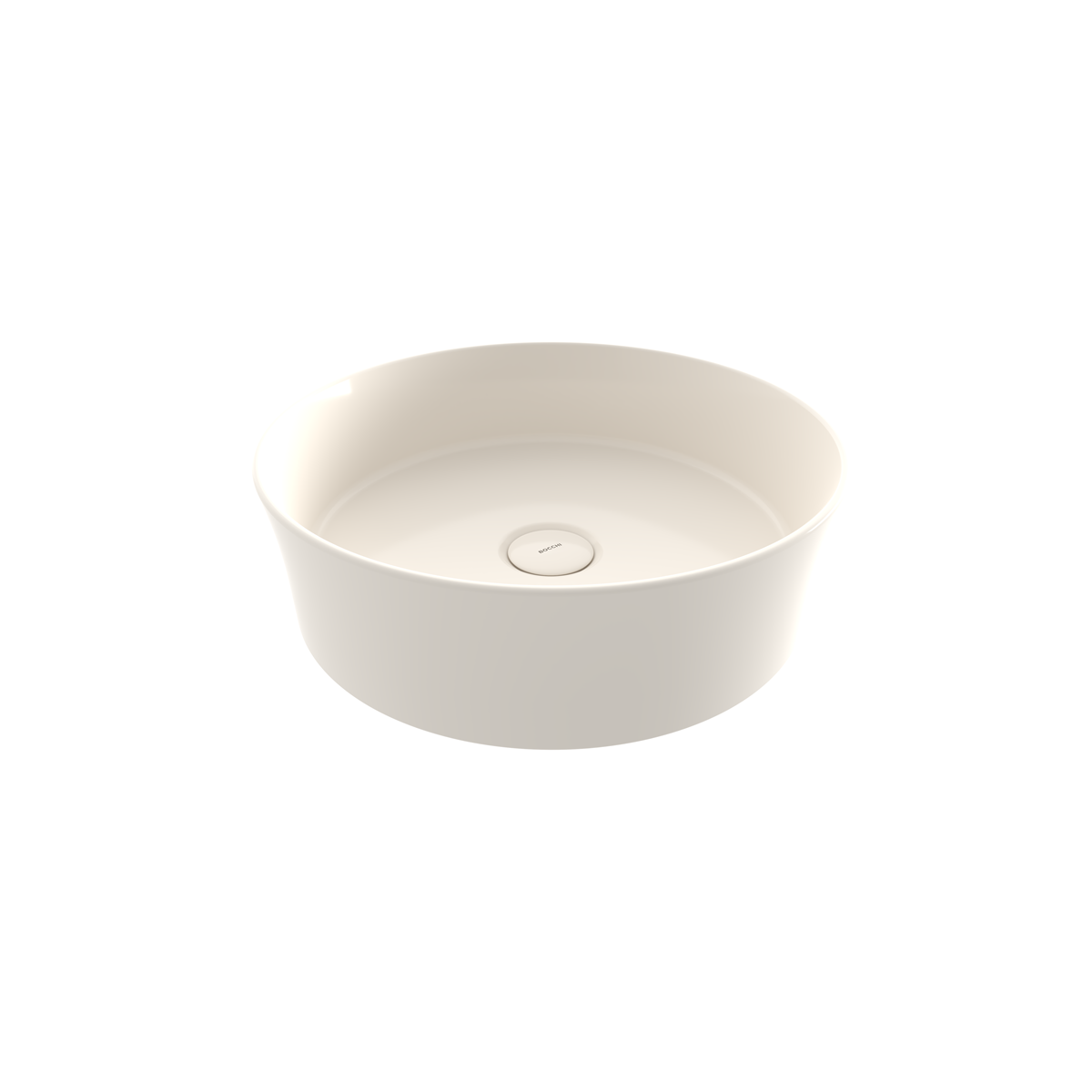 1478-014-0125 Bocchi Slim Line Yuvarlak lavabo 38 cm Parlak Bisküvi