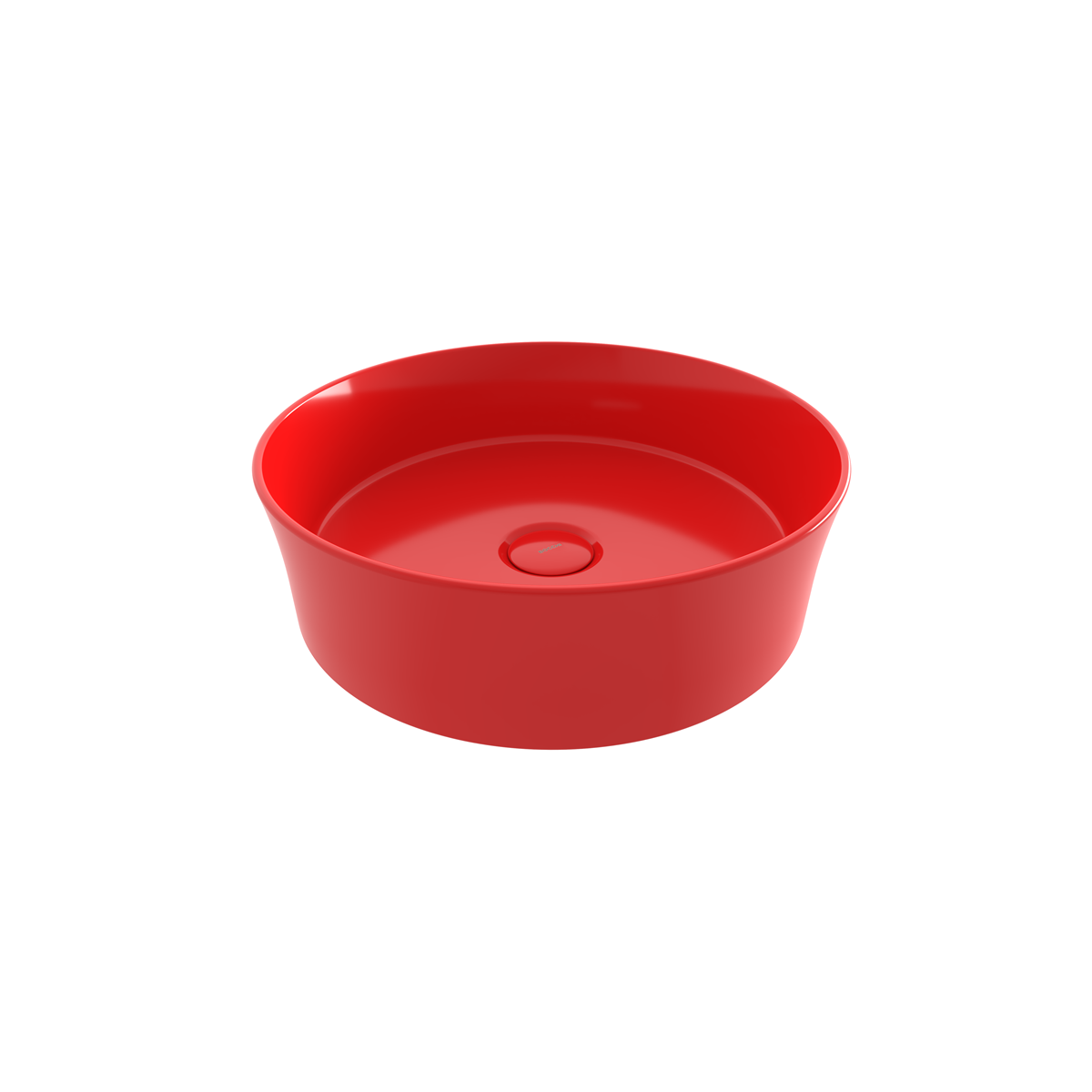 1478-019-0125 Bocchi Slim Line Yuvarlak lavabo 38 Parlak Kırmızı
