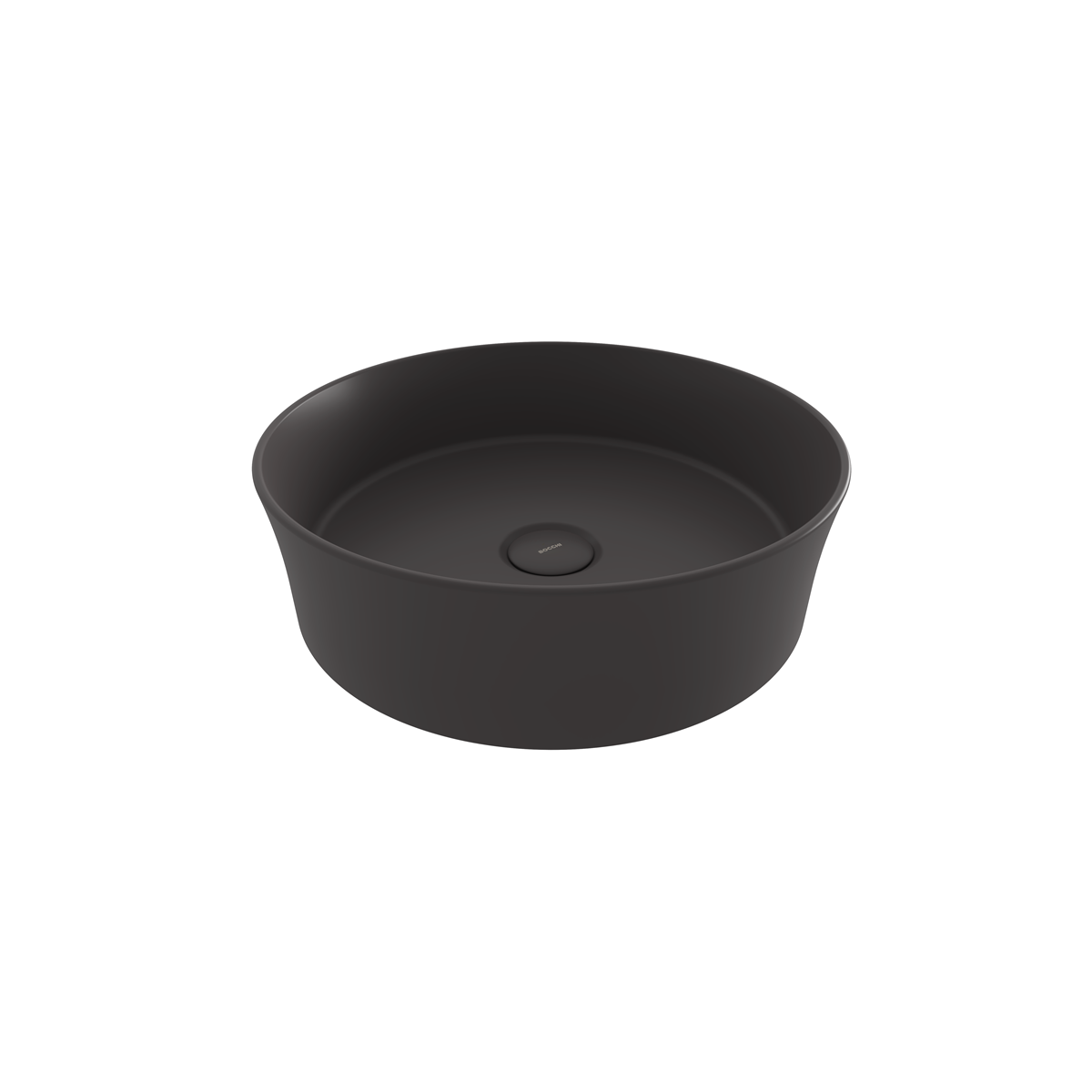 1478-020-0125 Bocchi Slim Line Yuvarlak lavabo 38 cm Mat Antrasit