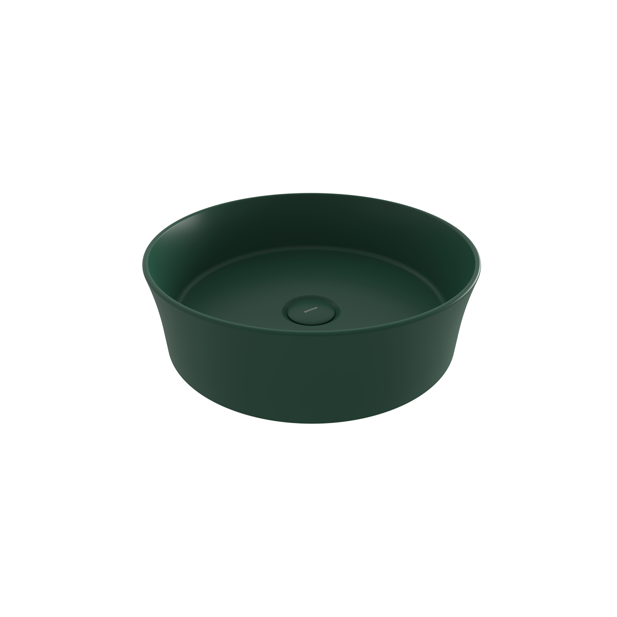 1478-027-0125 Bocchi Slim Line Yuvarlak lavabo 38 cm Mat Yeşil
