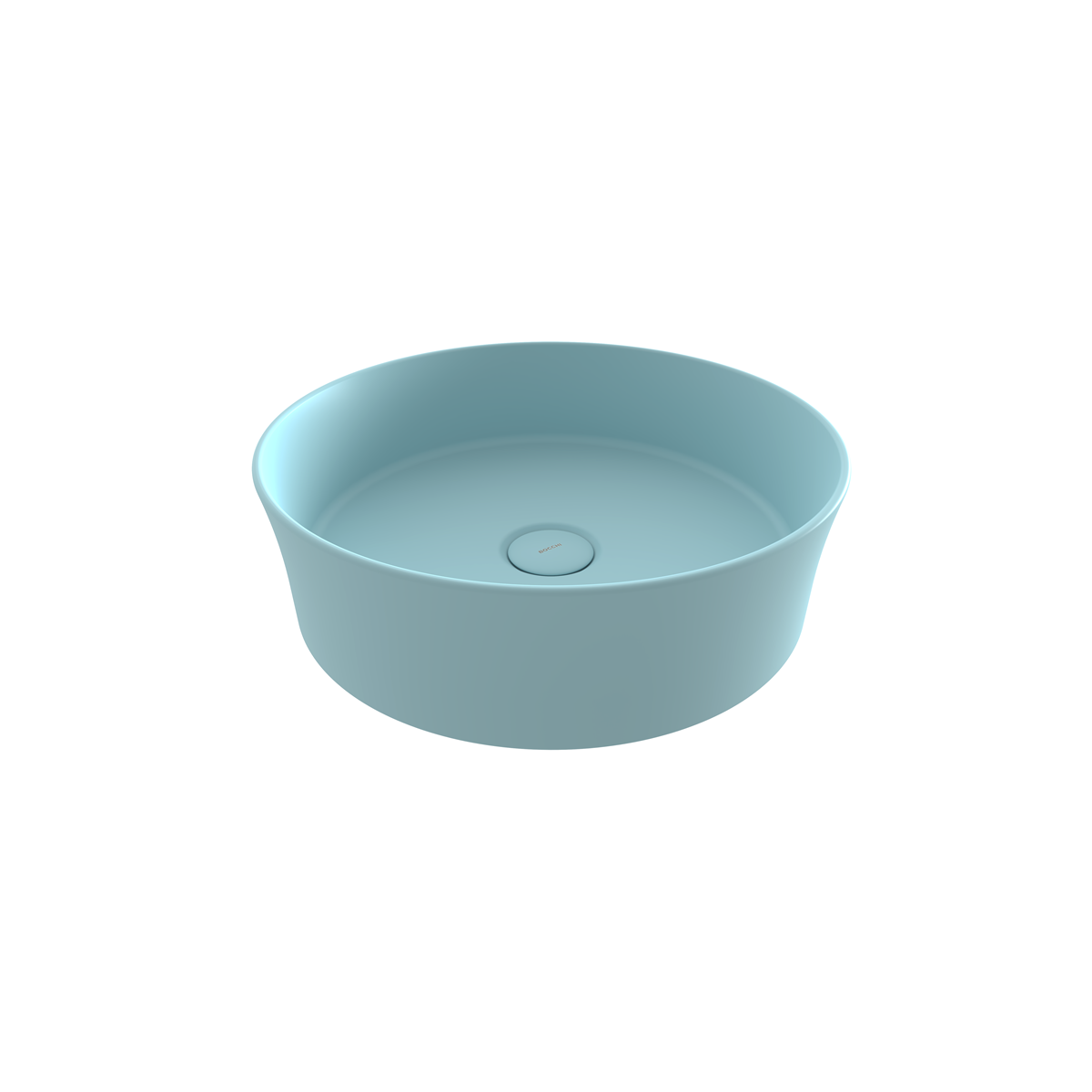 1478-029-0125 Bocchi Slim Line Yuvarlak lavabo 38 cm Mat Buz Mavisi