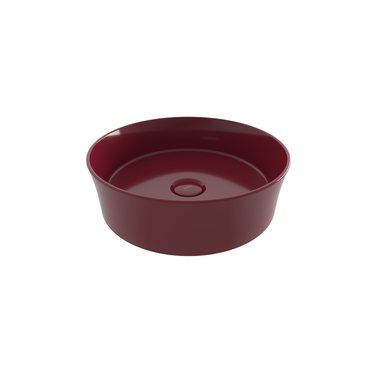 1478-072-0125 Bocchi Slim Line Yuvarlak lavabo 38 cm P.Burgonya Bordosu
