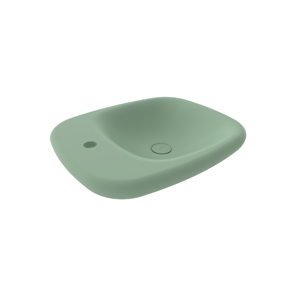1489-033-0126 Bocchi Fenice 54 cm Çanak Lavabo Mat Mint Yeşil