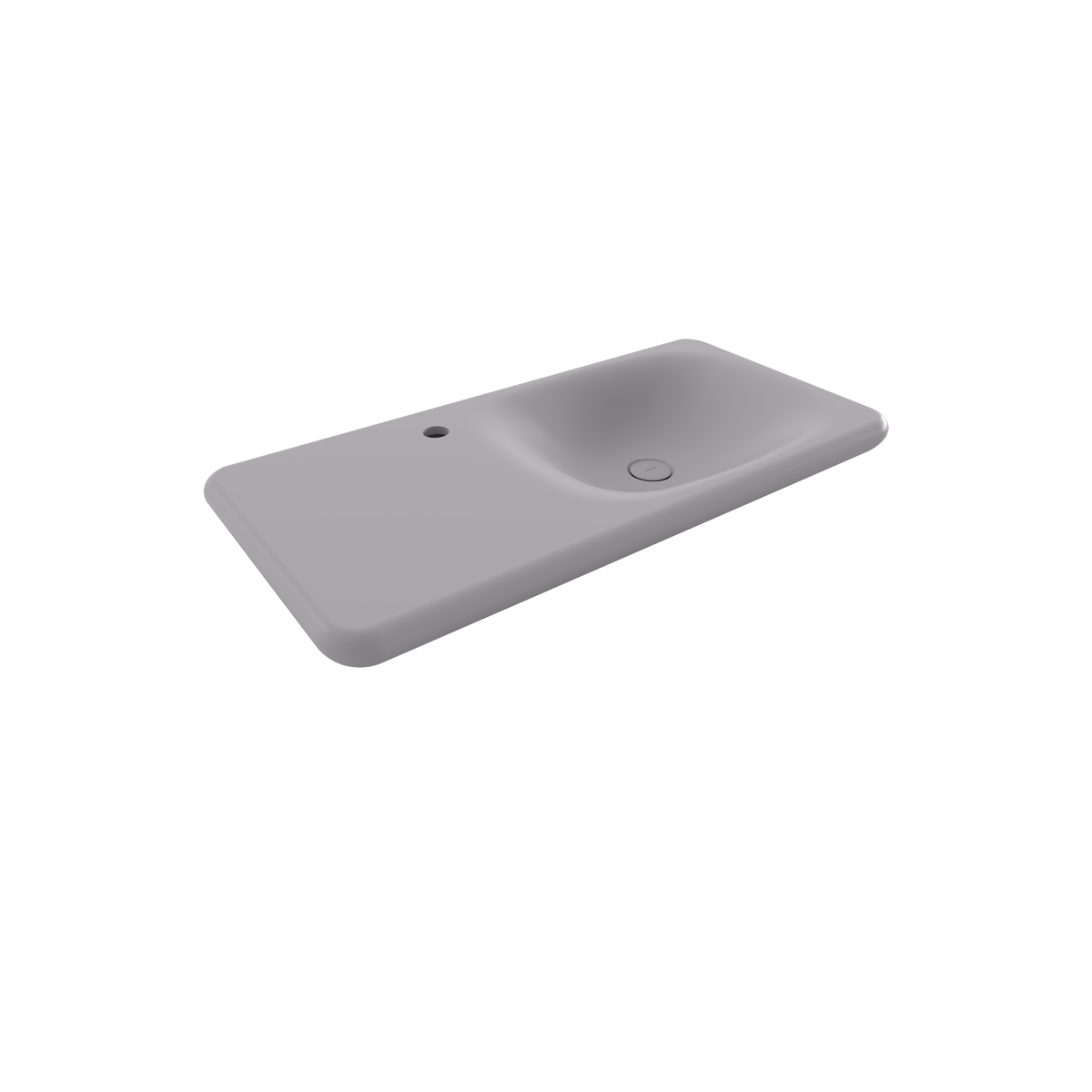 1490-006-0126 Bocchi Fenice 90 cm Etajerli Lavabo Mat Gri