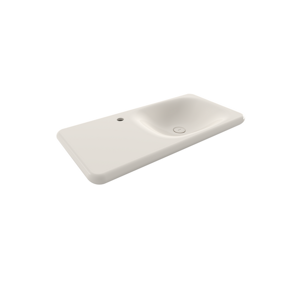 1490-014-0126 Bocchi Fenice 90 cm Etajerli Lavabo Parlak Bisküvi