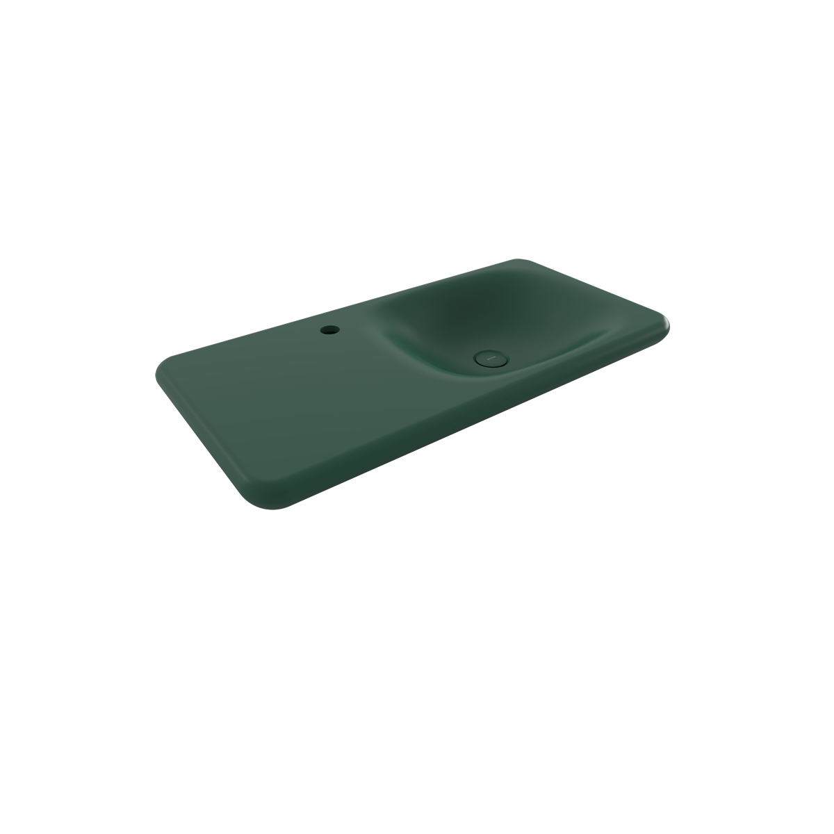 1490-027-0126 Bocchi Fenice 90 cm Etajerli Lavabo Mat Yeşil