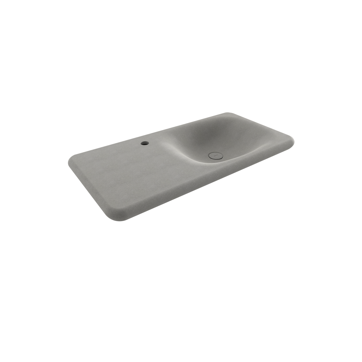 1490-069-0126 Bocchi Fenice 90 cm Etajerli Lavabo Mat Beton