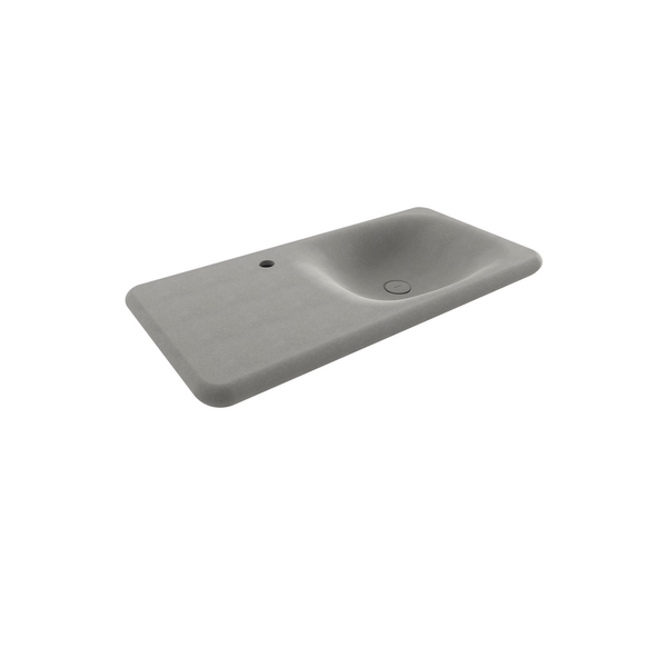1490-069-0126 Bocchi Fenice 90 cm Etajerli Lavabo Mat Beton