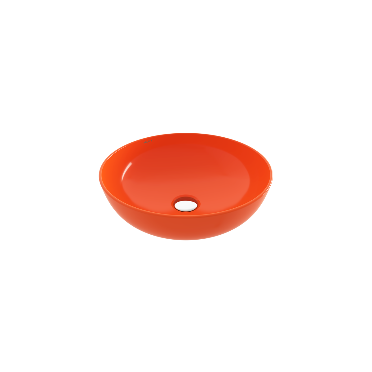 1494-012-0125 Bocchi Slim Line Yuvarlak Lavabo 38 cm Parlak Turuncu