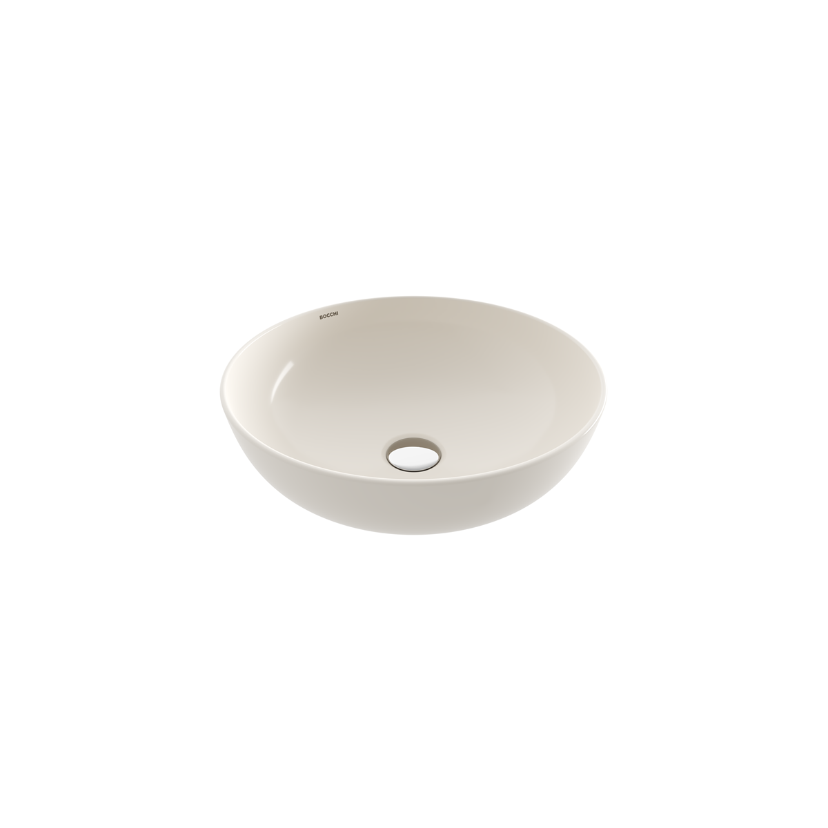 Bocchi Sottile Slim Line Lavabo 38 cm, Parlak Bisküvi
