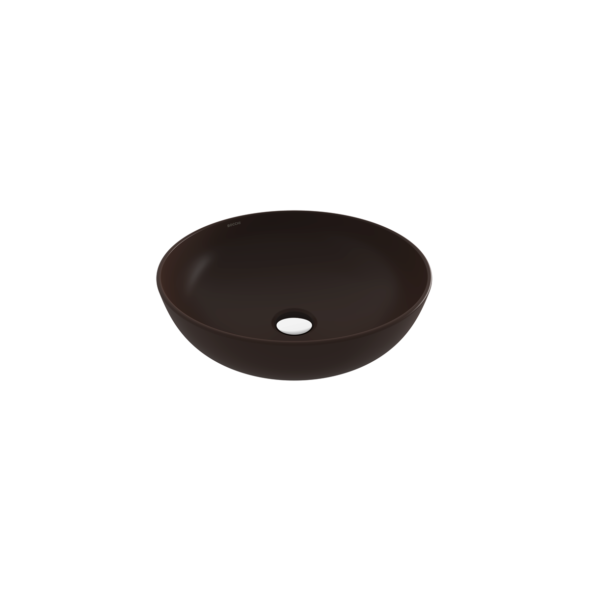 Bocchi Sottile Slim Line Lavabo 38 cm, Mat Kahve