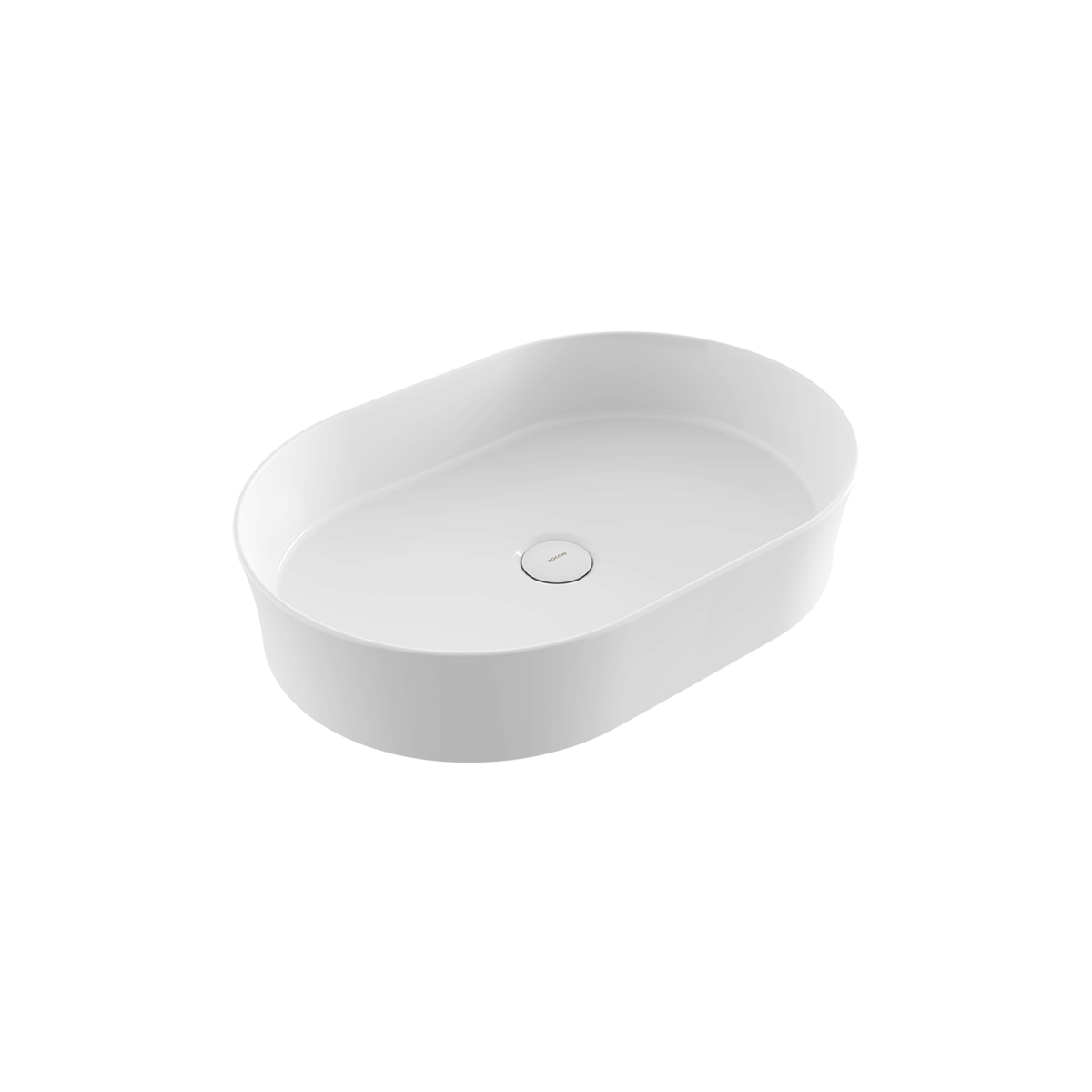 1521-001-0125 Bocchi Slim Line Oval Lavabo 55x38 cm Parlak Beyaz