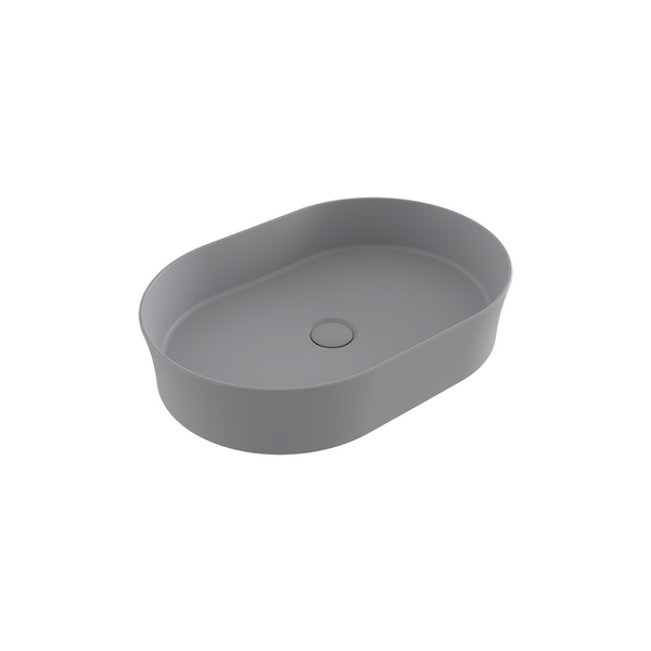 1521-006-0125 Bocchi Slim Line Oval Lavabo 55x38 cm Mat Gri