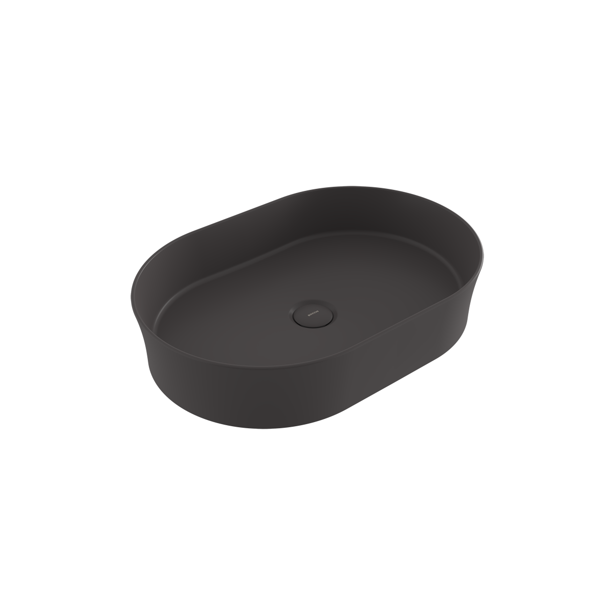 1521-020-0125 Bocchi Slim Line Oval Lavabo 55x38 cm Mat Antrasit