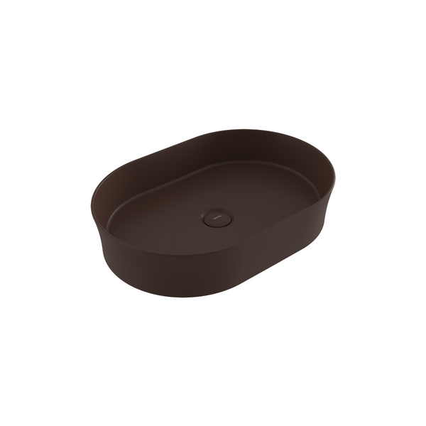 1521-025-0125 Bocchi Slim Line Oval Lavabo 55x38 cm Mat Kahve