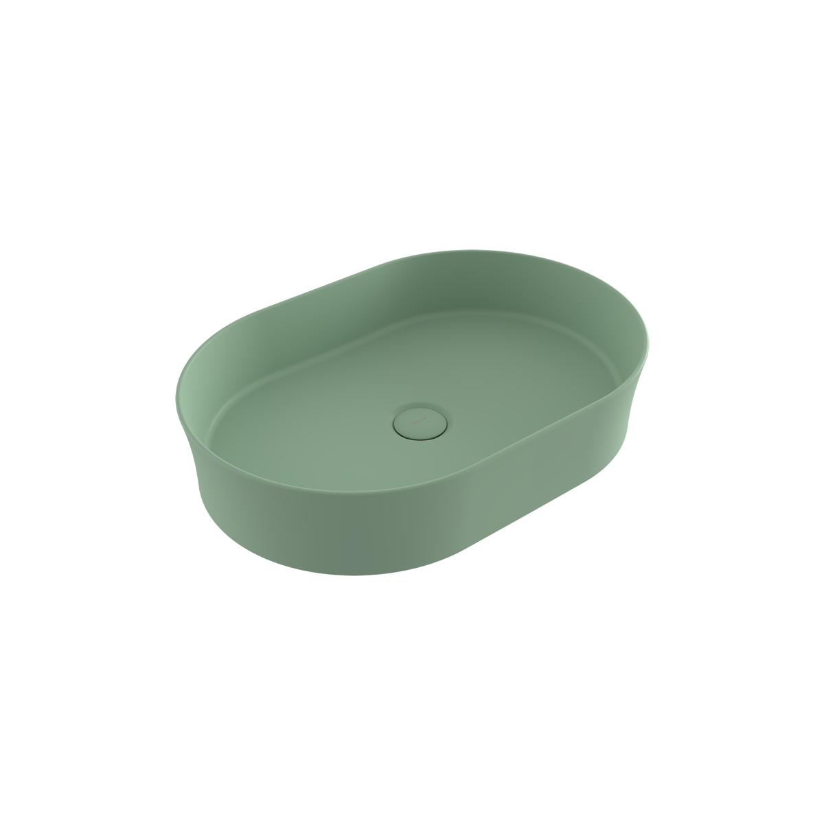 1521-033-0125 Bocchi Slim Line Oval Lavabo 55x38 cm Mat Mint Yeşil