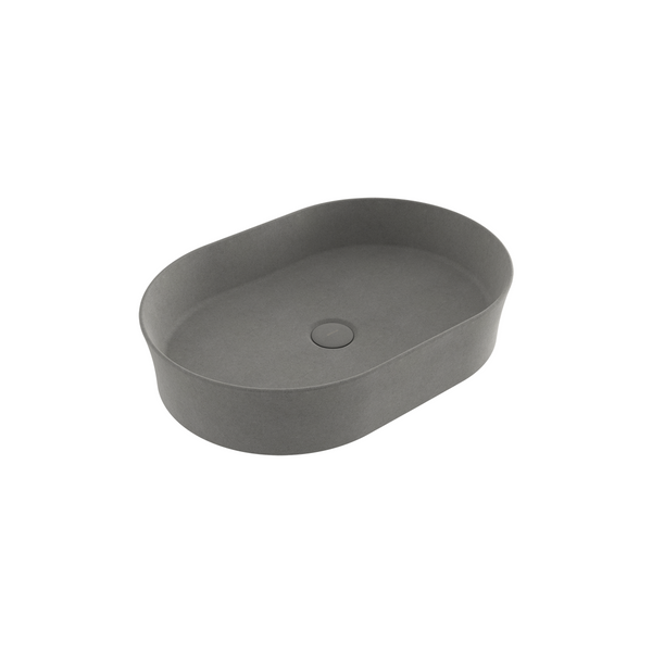 1521-069-0125 Bocchi Slim Line Oval Lavabo 55x38 cm Mat Beton