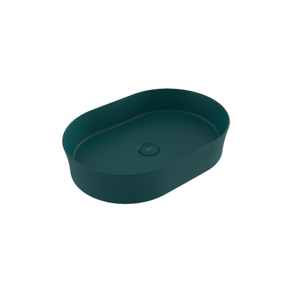 1521-071-0125 Bocchi Slim Line Oval Lavabo 55x38 cm Mat Petrol Mavisi