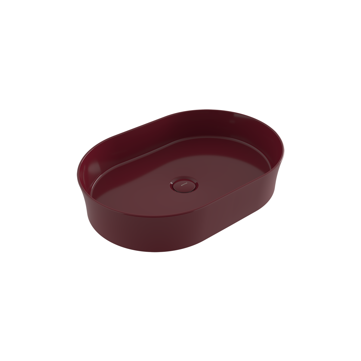 1521-072-0125 Bocchi Slim Line Oval Lavabo 55x38 cm P.Burgonya Bordosu