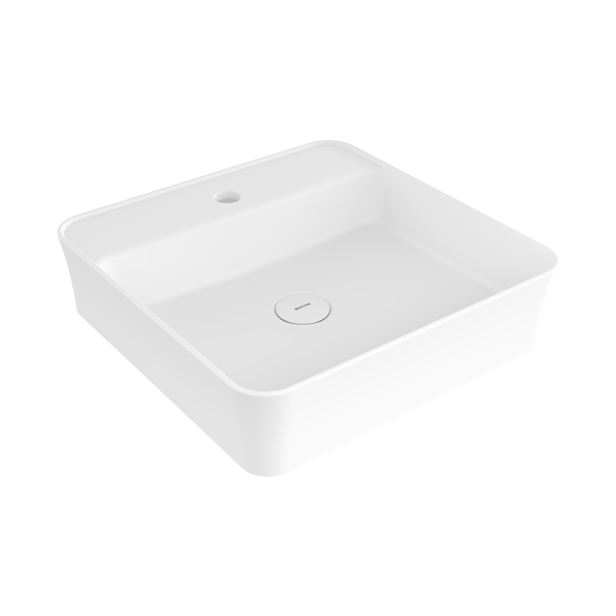 1598-002-0126 Bocchi Slim Line Kare Lavabo 45x45 cm Mat Beyaz