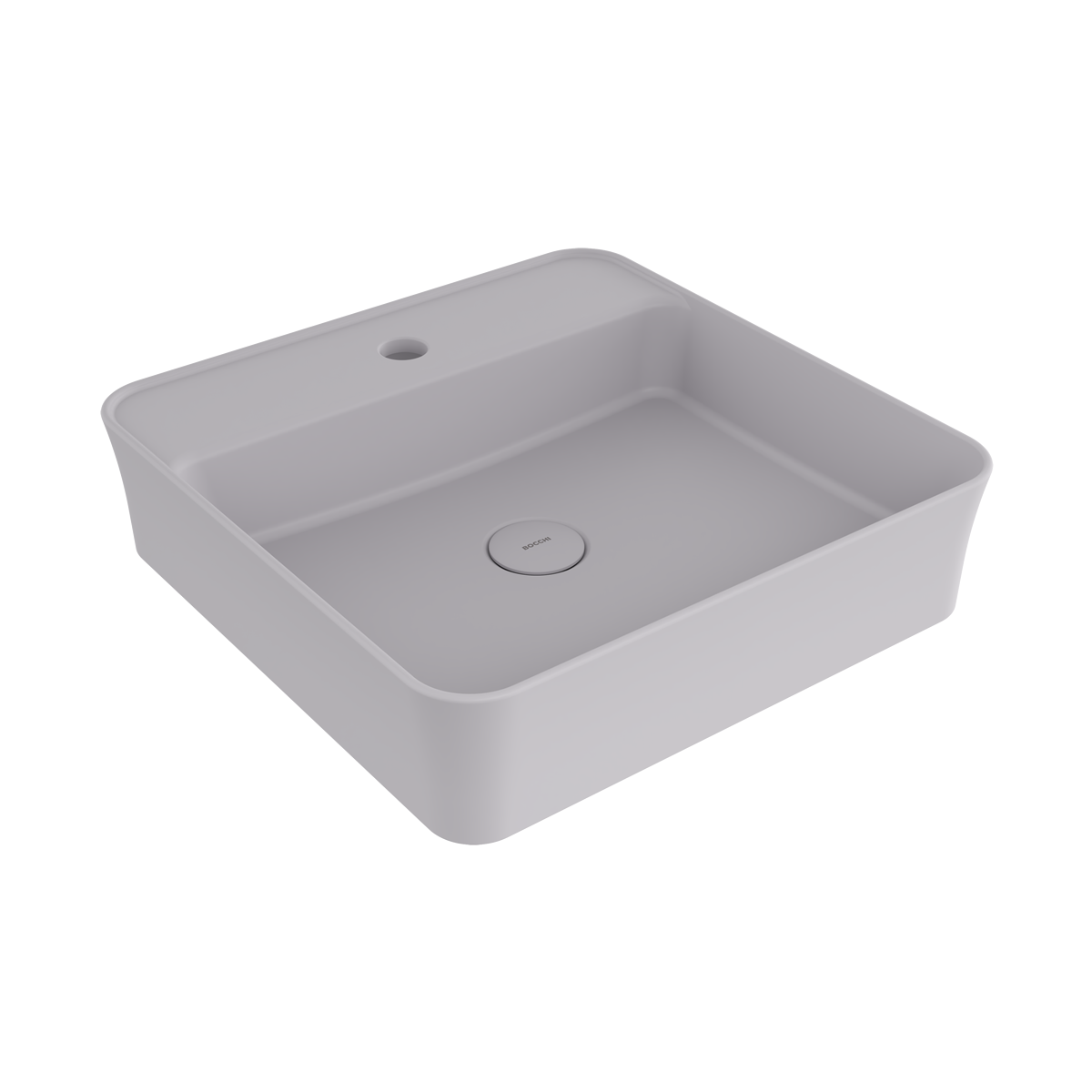 1598-006-0126 Bocchi Slim Line Kare Lavabo 45x45 cm Mat Gri
