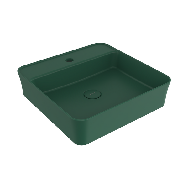 1598-027-0126 Bocchi Slim Line Kare Lavabo 45x45 cm Mat Yeşil