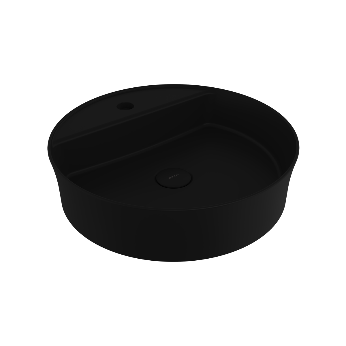 1599-004-0126 Bocchi Slim Line Yuvarlak Lavabo Mat Siyah