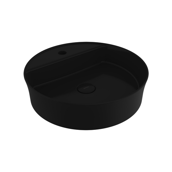 1599-005-0126 Bocchi Slim Line Yuvarlak Lavabo Parlak Siyah