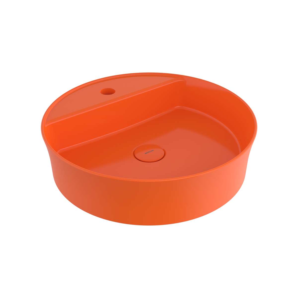 1599-012-0126 Bocchi Slim Line Yuvarlak Lavabo Parlak Turuncu