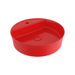 1599-019-0126 Bocchi Slim Line Yuvarlak Lavabo Parlak Kırmızı