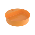 1599-021-0126 Bocchi Slim Line Yuvarlak Lavabo Parlak Mandalina Sarısı