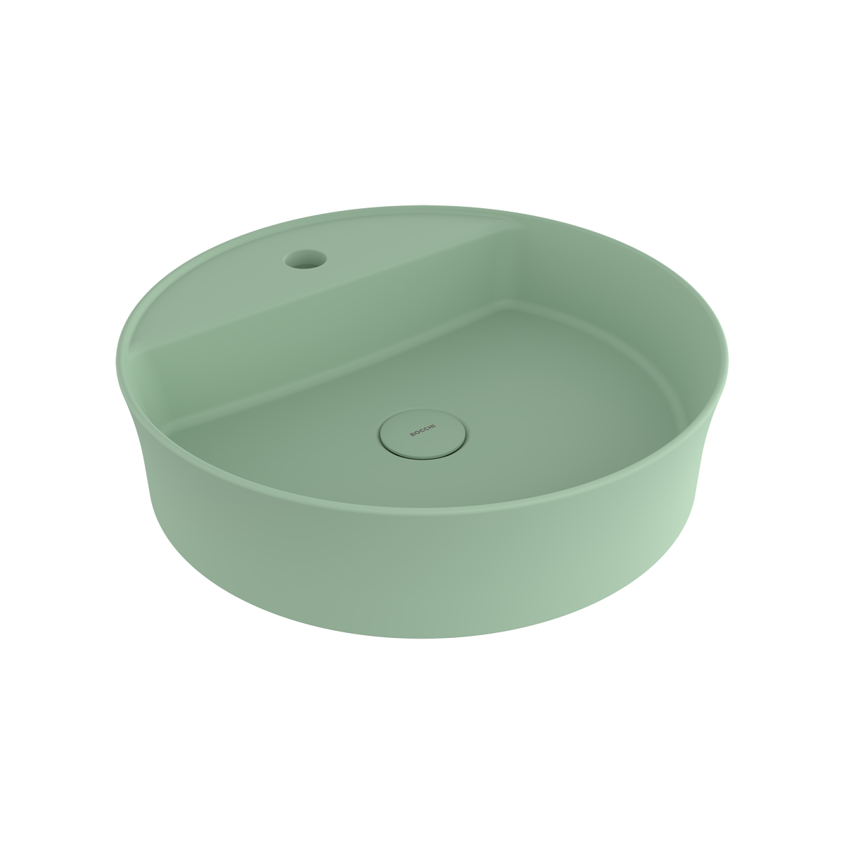 1599-033-0126 Bocchi Slim Line Yuvarlak Lavabo Mat Mint Yeşil
