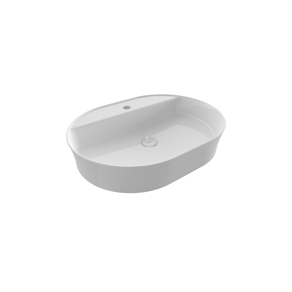 1600-001-0126 Bocchi Slim Line Oval 60x45 cm Parlak Beyaz