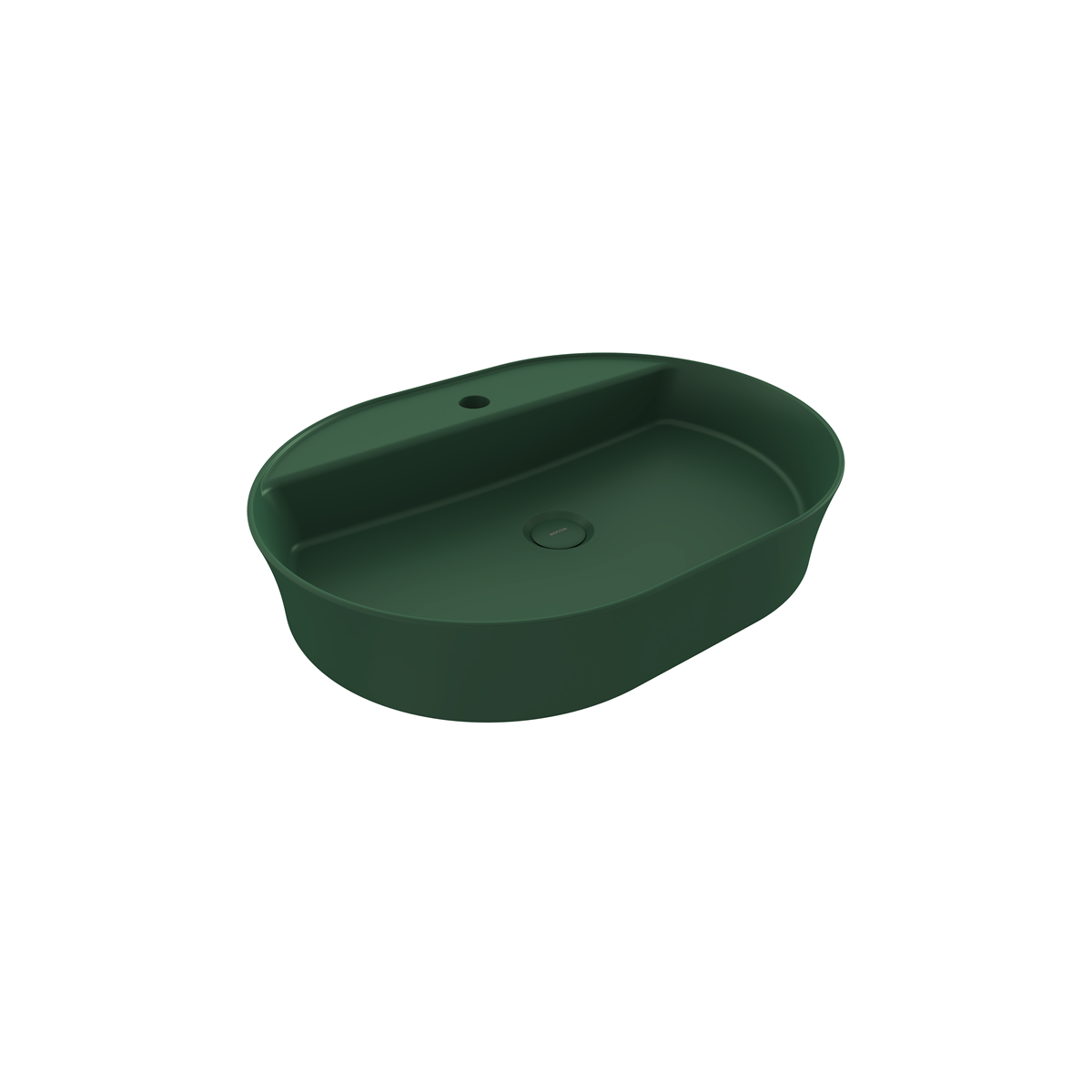1600-027-0126 Bocchi Slim Line Oval 60x45 cm Mat Yeşil