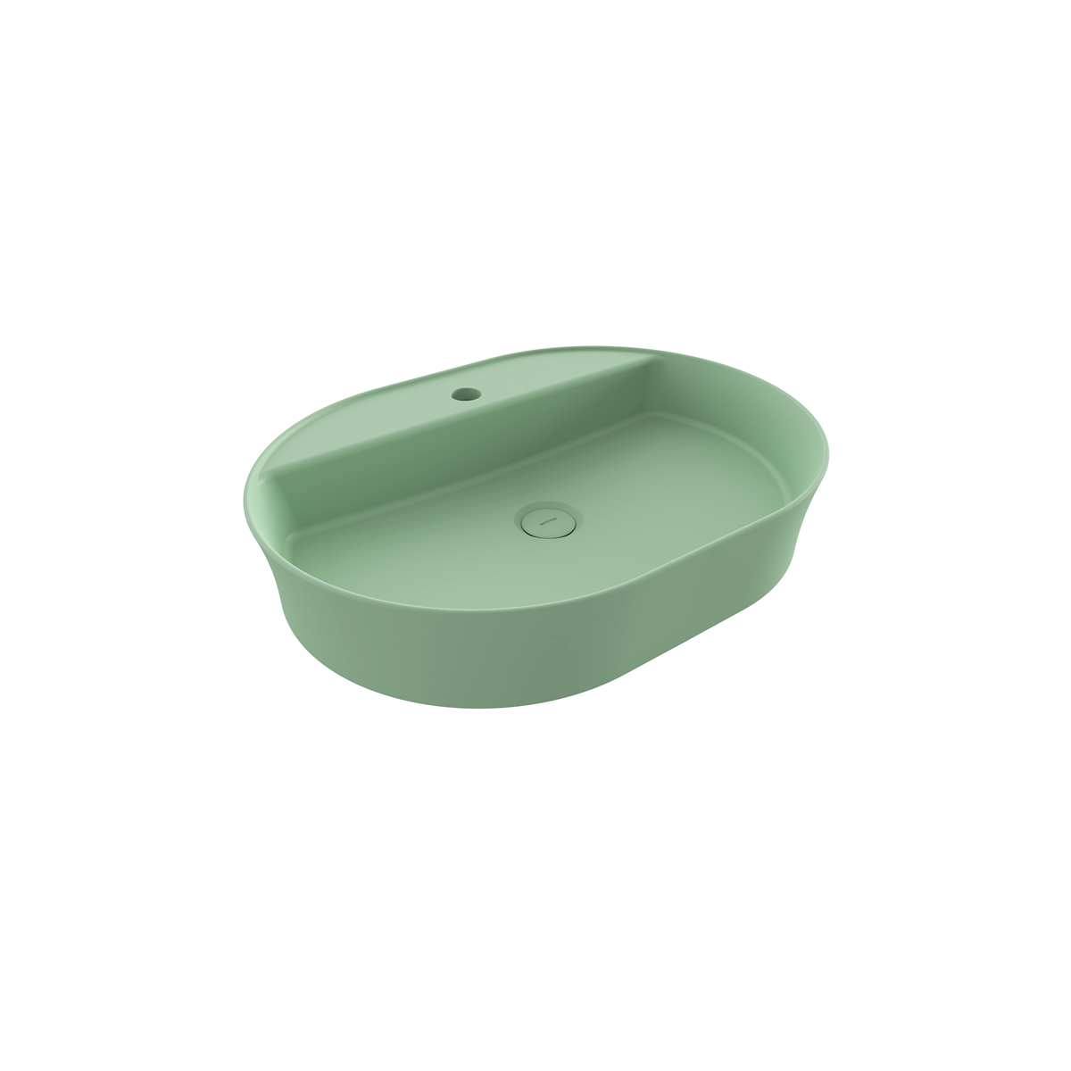 1600-033-0126 Bocchi Slim Line Oval 60x45 cm Mat Mint Yeşil