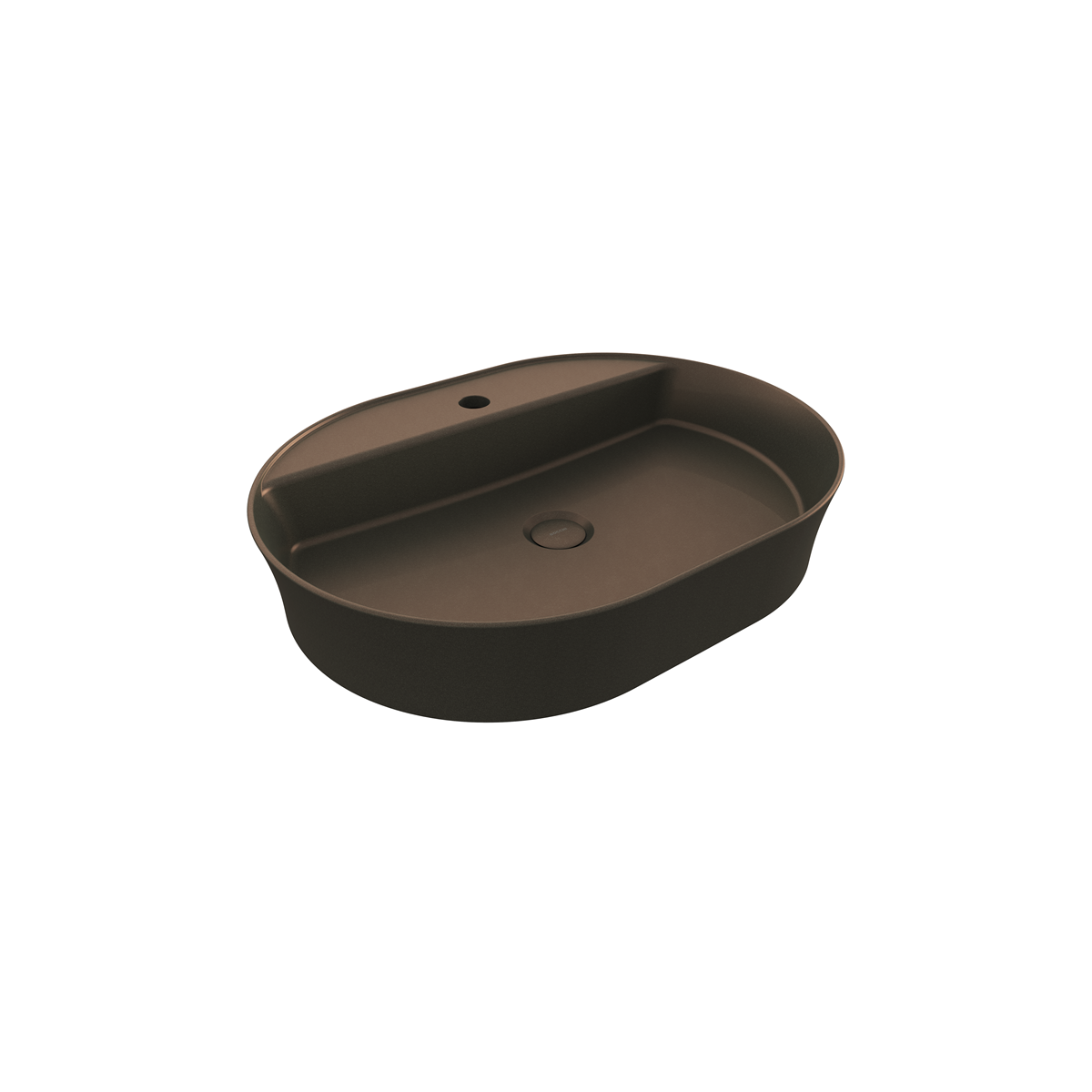 1600-070-0126 Bocchi Slim Line Oval 60x45 cm Mat Bronz